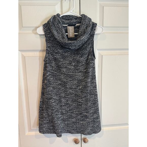 Anthropologie Sleeveless Cowl Neck Knit Tank Top Sleeveless  Gray - Picture 3 of 8